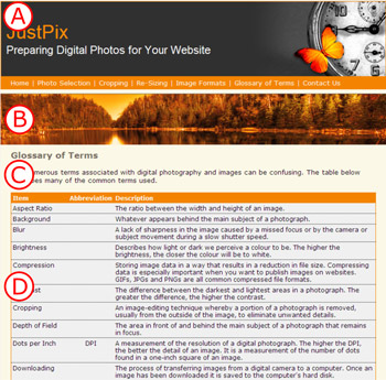 Table Page Example