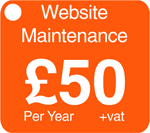 Website Maintenance - 50+vat per year